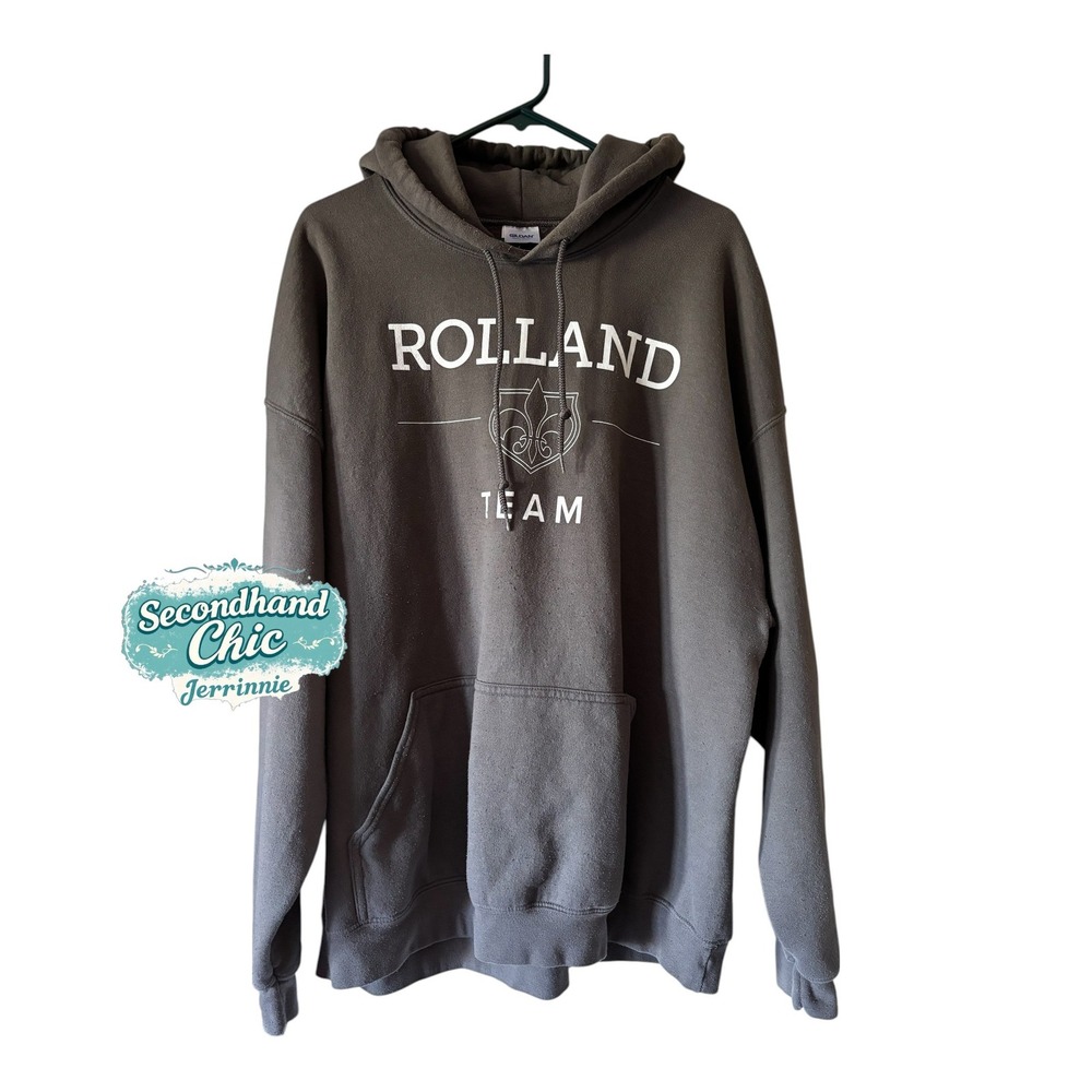 Gildan Heavy Blend‎ Rolland Team Hoodie Gray 2XL